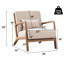 Chaise d'appoint rembourrée de 25,78 po de large avec un coussin supplémentaire Cashel de 25,78 po Cashel-109608684