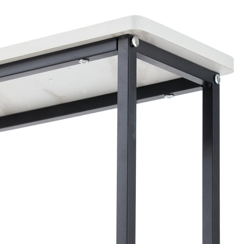 80cm Console Table, White
