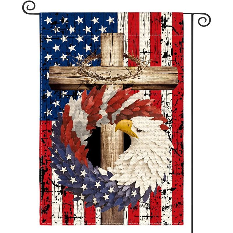 Décoration de jardin Patriotic Eagle