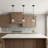 Shameka Steel and Glass 1-Light Single Bell Pendant with Adjustable Hanging Height-2141688055