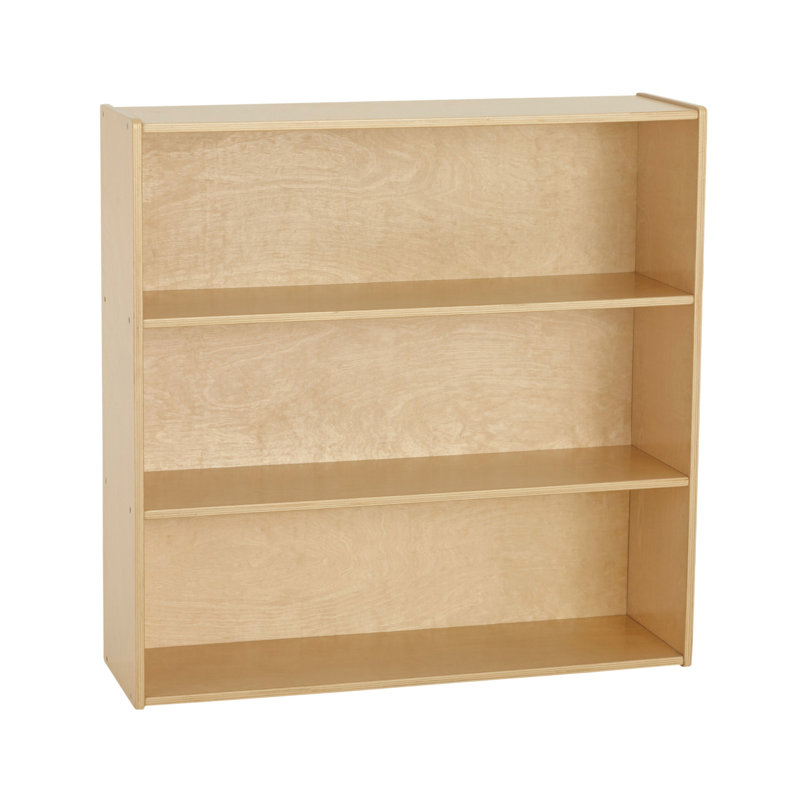 Natural Birch 3-Shelf Kids Storage Cabinet