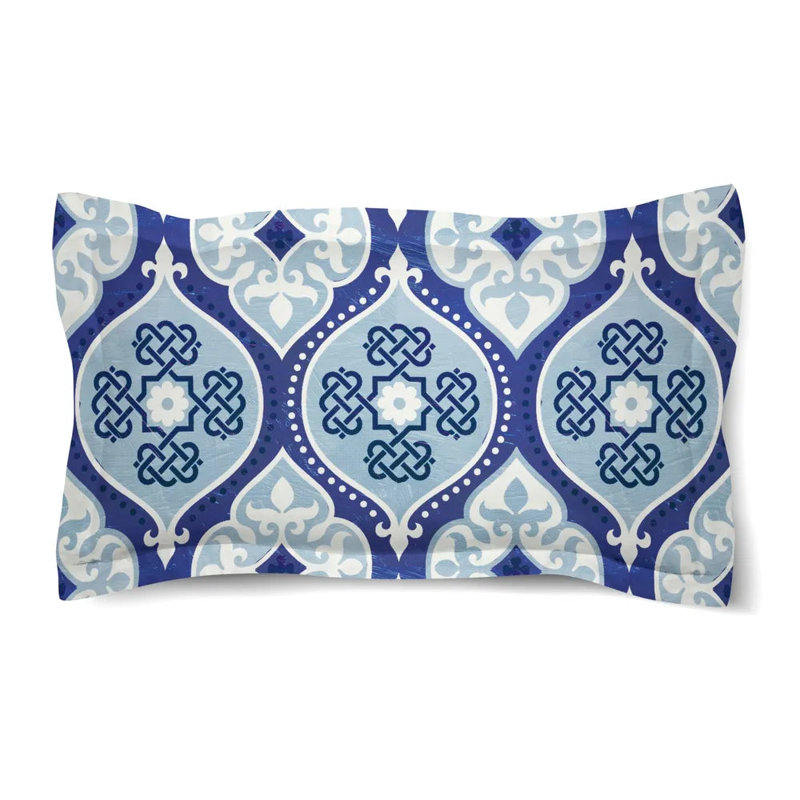 Taie décorative indigo Laural Home Cool Mood, Taie décorative de très grande taille