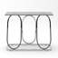 Console en verre trempé, table d'entrée minimaliste de 43,3 pouces pour le couloir du salon-338112620