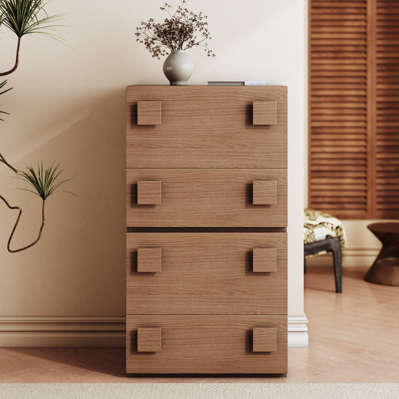 Avira Traditional Storage Accent Cabinet(Set of 2), Walnut