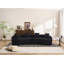 Canapé modulaire incurvé à compression Compression, canapé-lit en chenille haute densité 30D pour appartement, salon L 110 po-1603992209