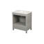 Meuble-lavabo autoportant de 30 po avec lavabo, comptoir en marbre d'ingénierie Carrara avec lavabo rectangulaire encastré en céramique, grande porte de rangement à fermeture en douceur, structure en bois massif, gris 24V03-30GR-118003343
