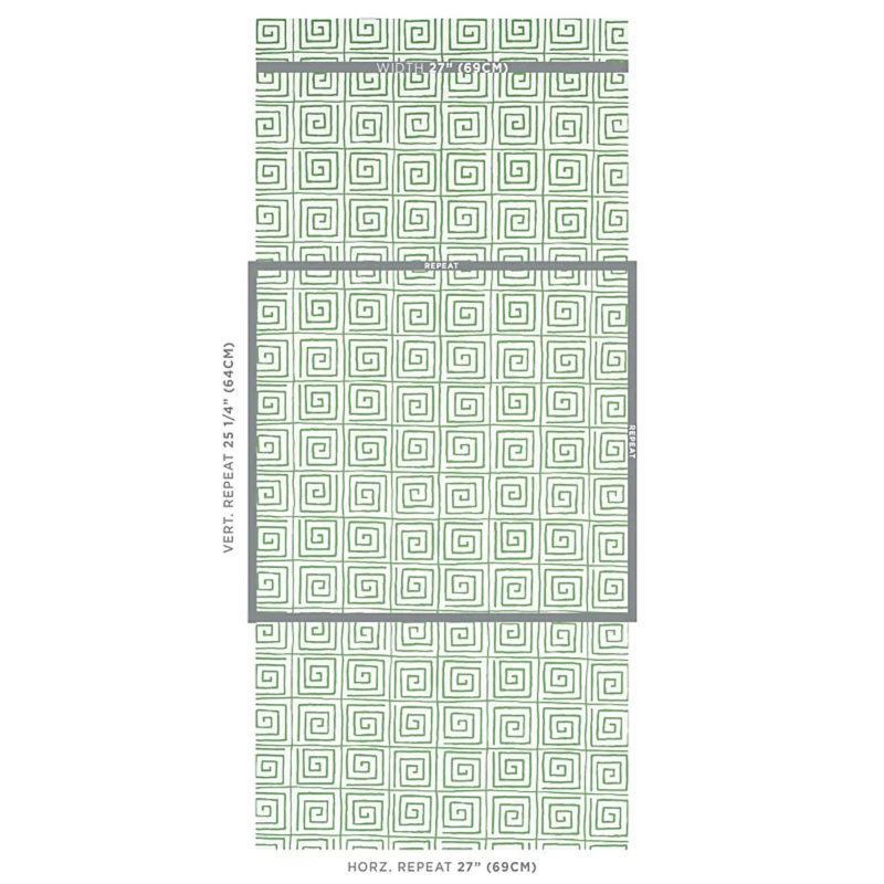 Schumacher x Cristina Buckley Trousdale Wallpaper, Leaf