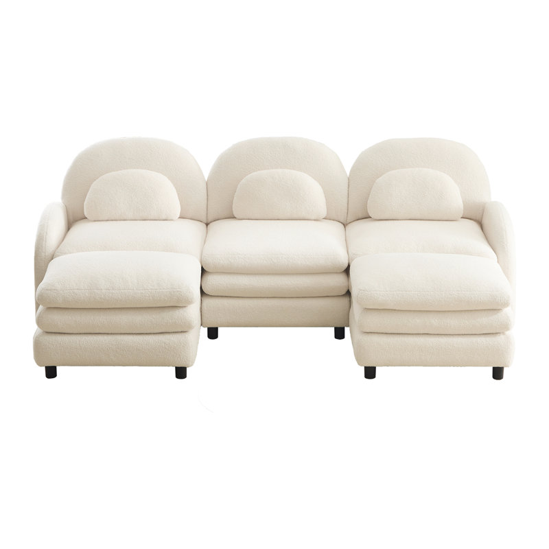 Cloud Comfort Sectionals Teddy 3 Seat Modern Modular Home Sofa