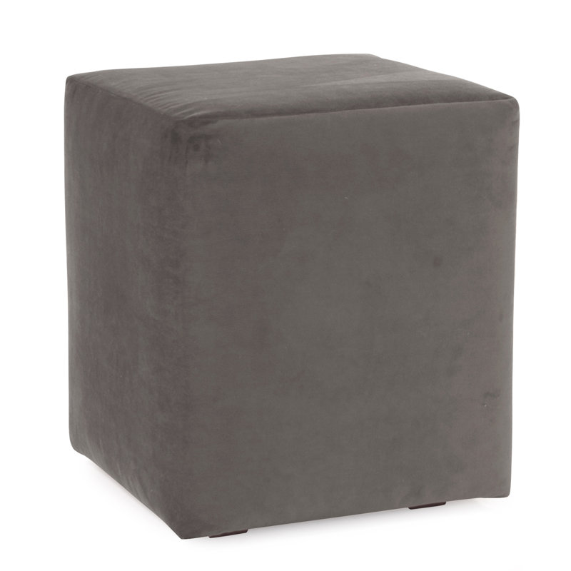 Azemar Upholstered Ottoman, Bella Pewter