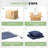 19 x 19 x 3.5 Inch High-Density Foam Patio Cushions & Pillows Set with Water-Repellent & UV-Resistant Cover for Outdoor Seat-1656903512-1656901799
