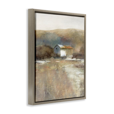 Distant Cabin with Rustic Scenery