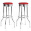 Tabouret de bar rouge et chromé