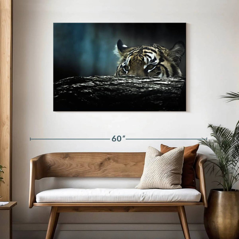 Brampt Tiger Hunting, 30" H x 45" W