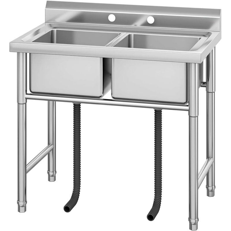 Évier de service de L 38,9 po x l 23,6 po