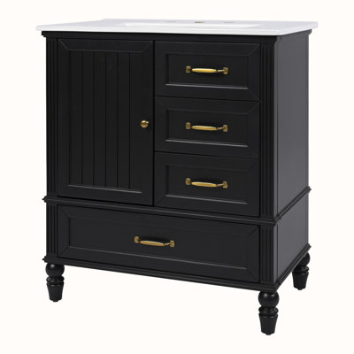 Meuble-lavabo avec lavabo et armoire avec tiroirs