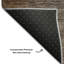 Tapis chocolat Tweedy lavable à la machine Premium-577068300