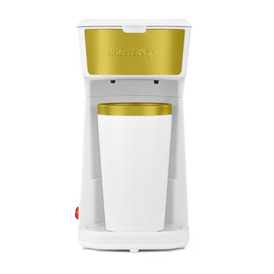 La cafetière individuelle Holstein Housewares Personal 14erve Tasse de voyage thermique intérieure en acier inoxydable