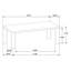 Ensemble de table basse 3 pièces Bryant en chêne clair avec plateau rectangulaire et structure en bois d'hévéa
