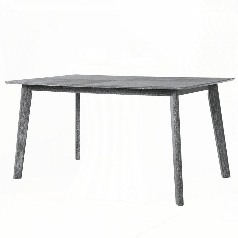 Dining Table, Kitchen Room Table For 6, Gray