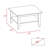 Aalaya 32" Black Coffee Table With Shelf