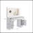 Vanity Table With Lighted Mirror, Vanity Desk With 3 Drawers And Storage Cabinet,3 Color Lighting Modes Adjustable Brightness, White Color