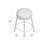 Giselle Swivel Upholstered Counter Stool with Metal Frame