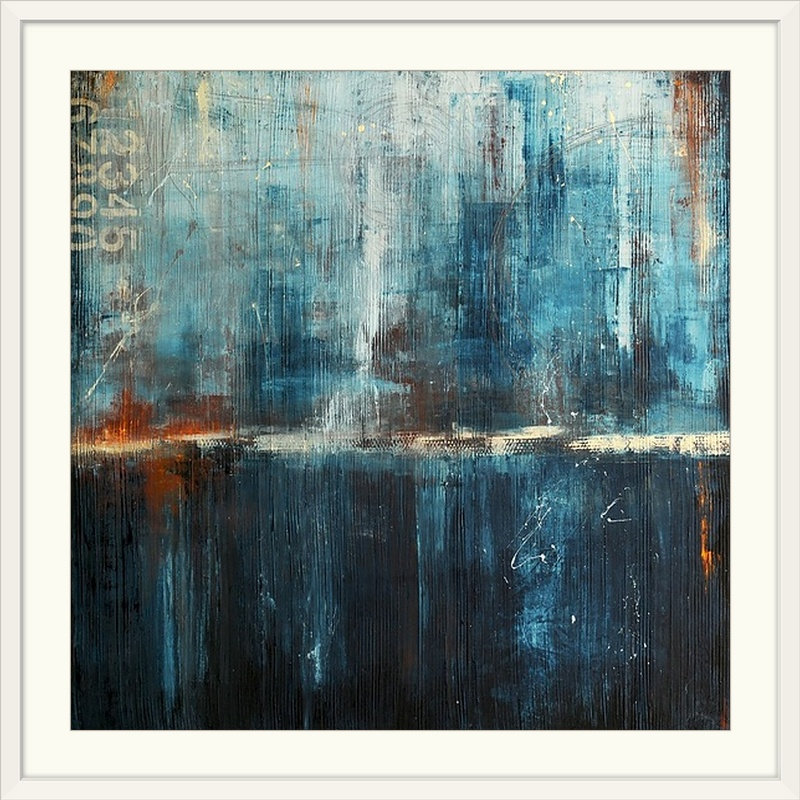 «Midnight Express», reproduction, H 20" x l 20" x P 1", Cadre blanc