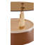 Ensemble de tables basses gigognes d'inspiration luxueuse avec verre trempé teinté au thé, base en métal brun et or, idéal pour une décoration polyvalente
