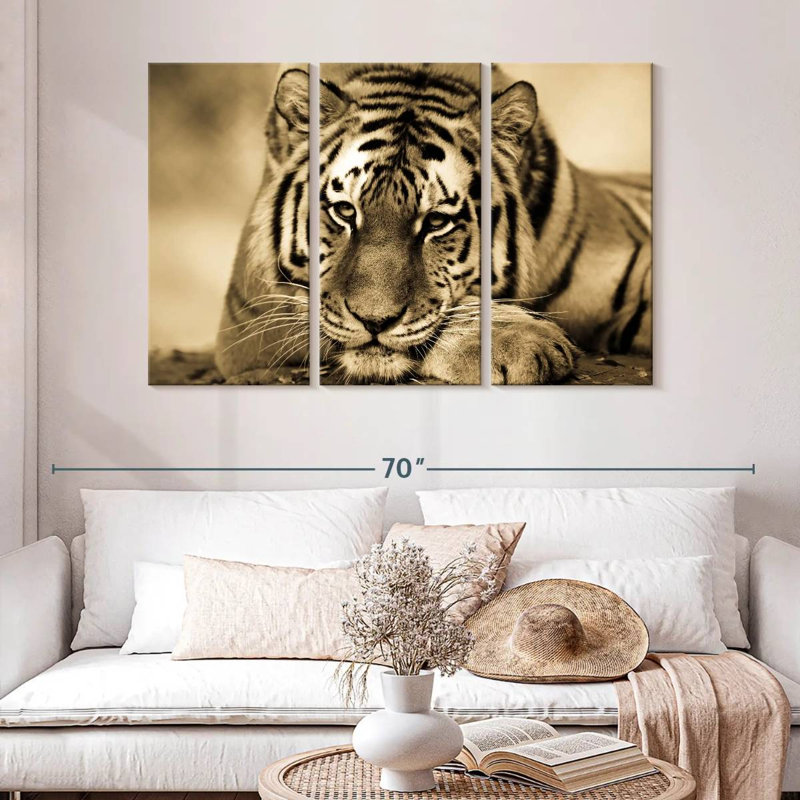 Ferocious Tiger III, 32" H x 50" W