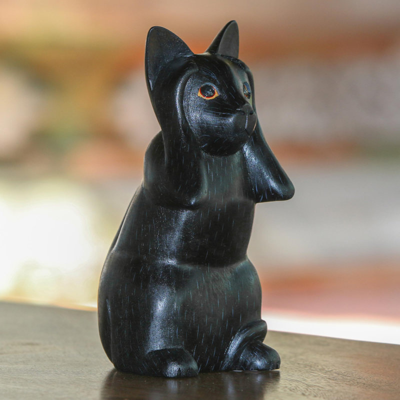 Figurine Kitty Hears No Evil