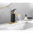 Single Hole Faucet Single-handle Waterfall Bathroom Faucet with Drain Assembly-88740460