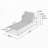 5-Level Adjustable 2-Piece Outdoor Chaise Lounge-1167934378