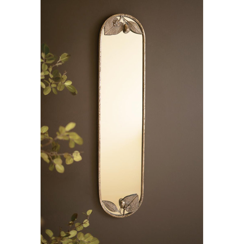 Miroir TALL RUSTIC avec cadre en feuille