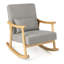 Chaise berçante en bois massif Kiren