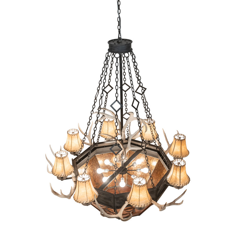 Whispering Pines Antler 16 - Light Chandelier