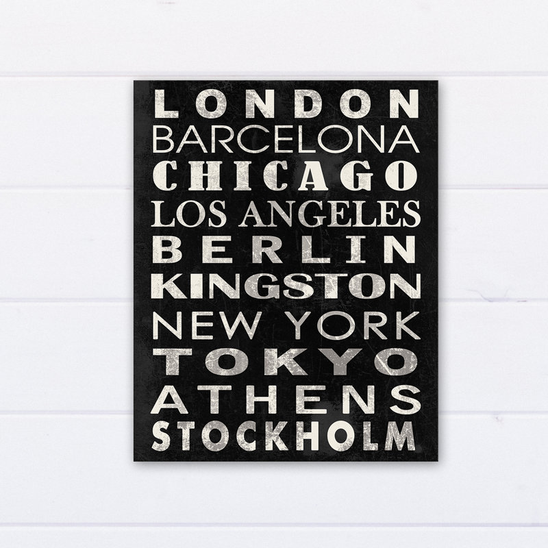 " Major City Names "