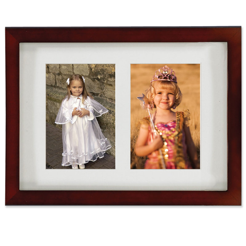 Cadre photo, 5 po x 7 po, Noyer brun mat, Simple