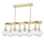 Luminaire suspendu pour îlot de cuisine 8 lumières Sebastian-1197972801