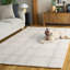 Tapis ivoire / gris en laine / coton touffeté à la main Corinna-1916437586