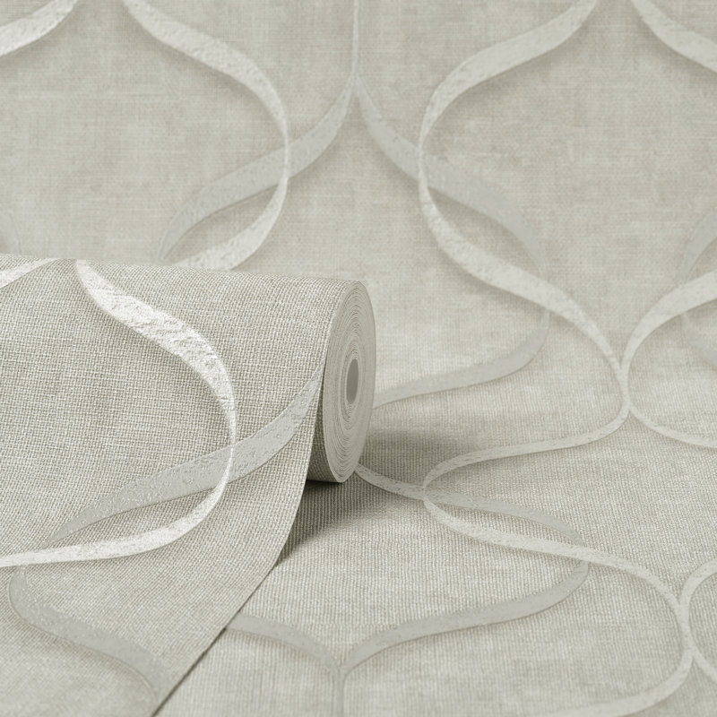 Milano Wave Italian Heavyweight Vinyl Wallpaper, Stone