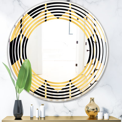 Miroir mural Wave Luxury Geometrics V