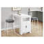 48-Inch Rectangular Counter Height Dining Table in White Laminate Finish