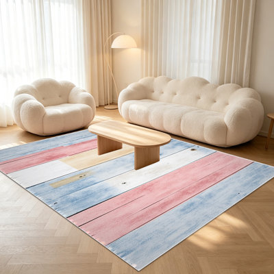 Tapis de style rustique 1 pièce pour le salon, doux et confortable, convient à toutes les saisons, facile à entretenir, tapis d'intérieur lavable à la machine, convient à la chambre à coucher, à la salle à manger, à la cuisine, au patio, au balcon, à la maison, à l'extérieur