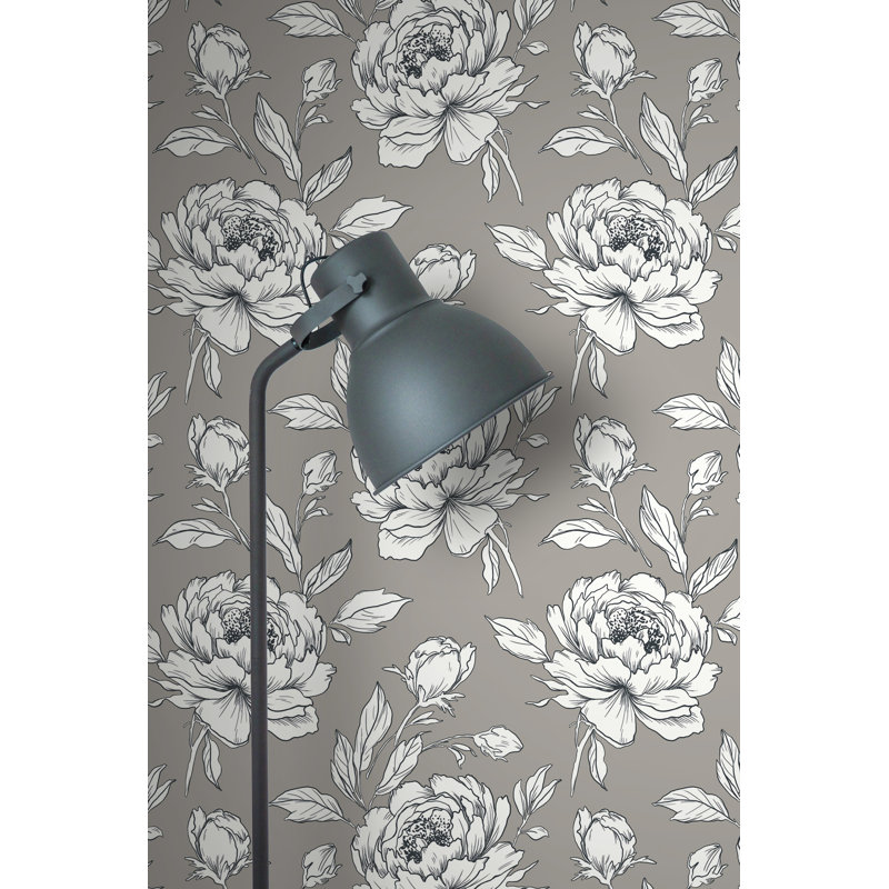 Double rouleau floral abstrait Arvella, Pavé