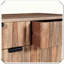 Armoire à 2 portes et 2 tiroirs en bois naturel avec rangement fonctionnel et polyvalent