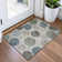 Machine Washable Indoor/Outdoor Xhevrie Khaki Rug