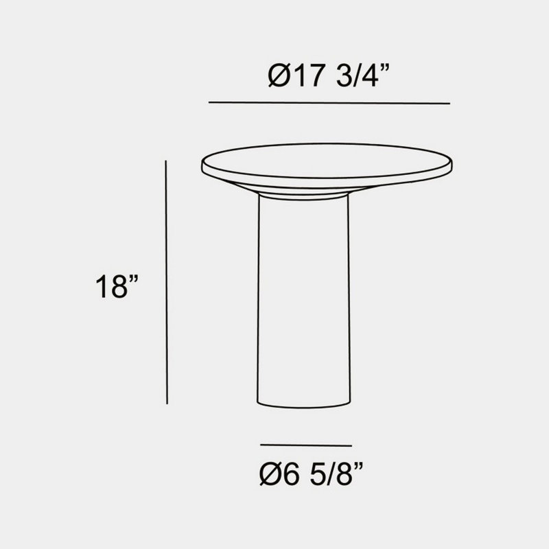 Moal LED Bollard Light, 18" H x 17.75" W x 17.75" D