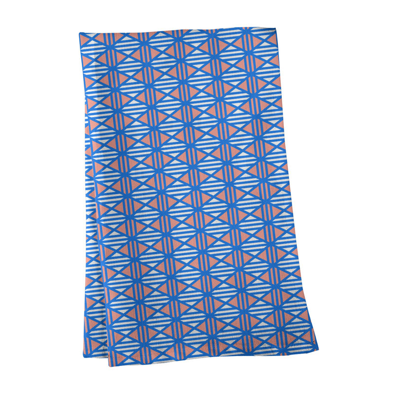 Torchon Gady, Sergé de coton, Bleu