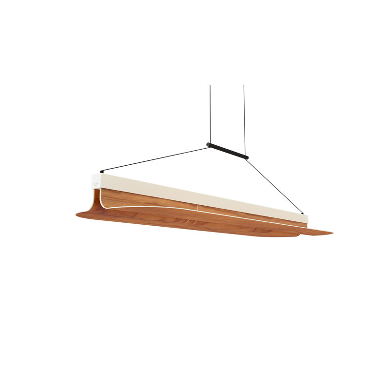 Omma 1 - Light LED Pendant, Natural Cherry, Gold