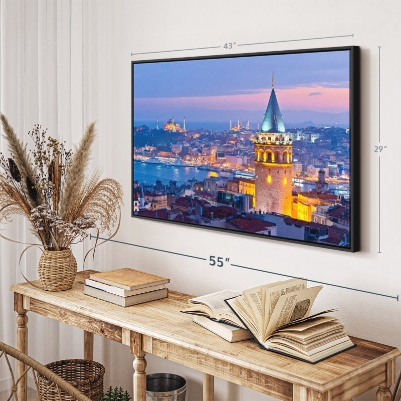 Impression sur toile Istanbul Twilight, H 29 po x l 43 po